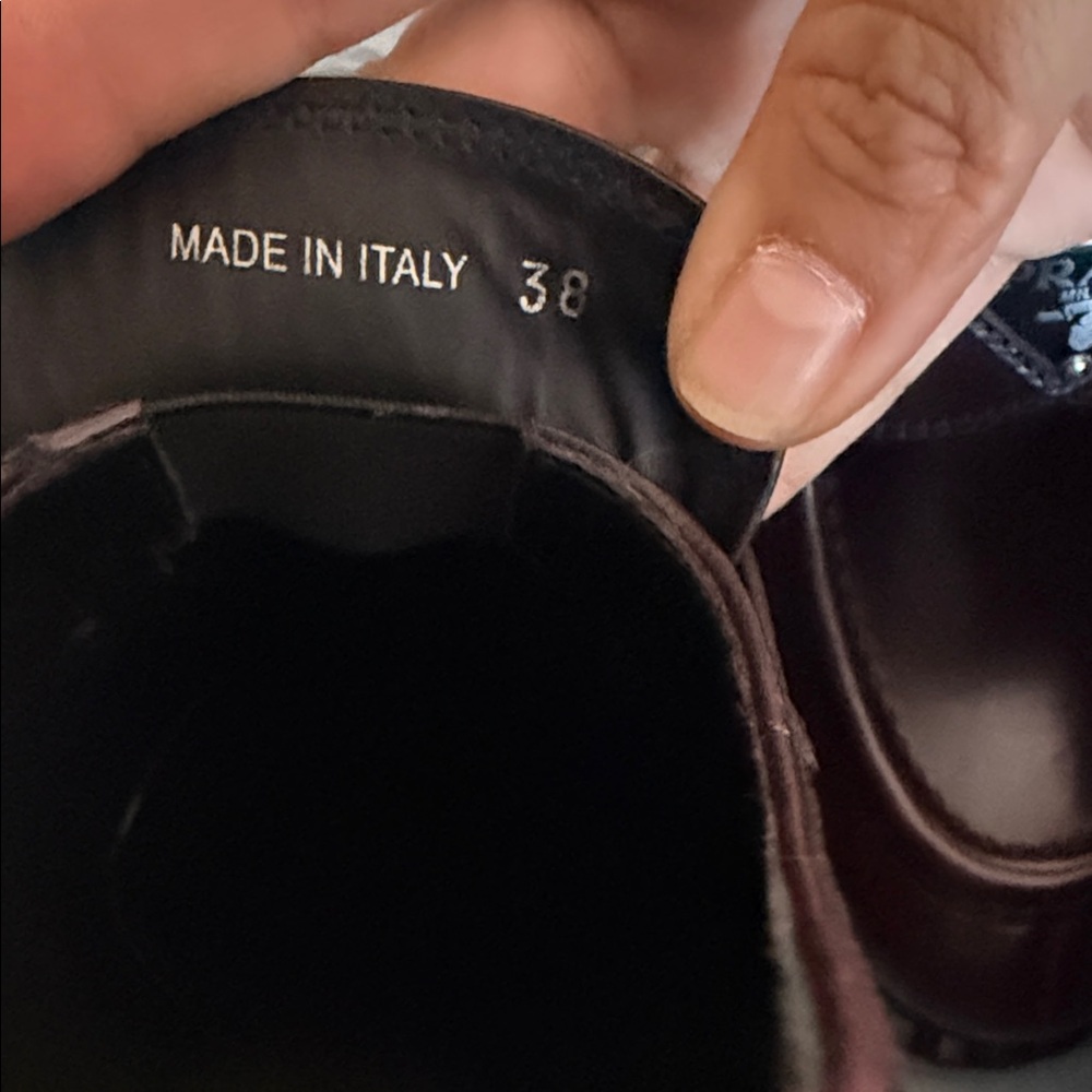 Prada Women's Triangle Logo Loafers Spazzolato Leather Dark Burgundy - Picture 11 of 12